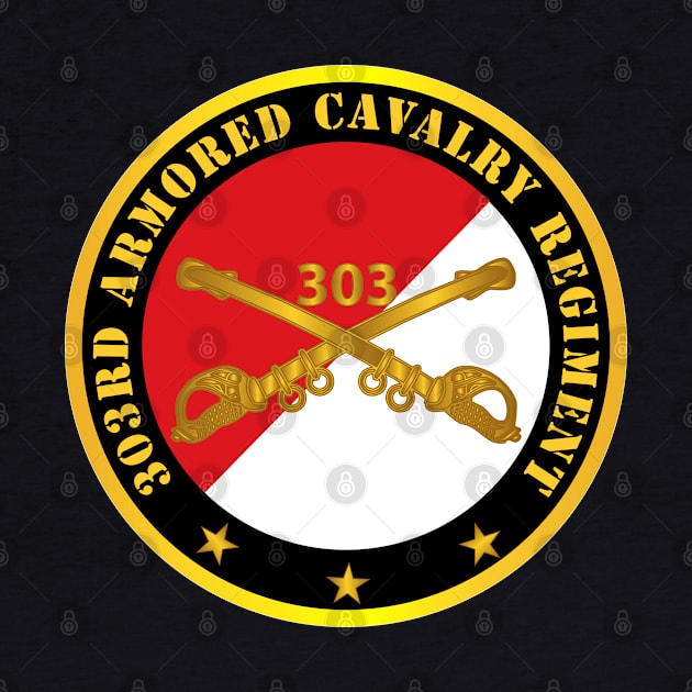 303rd Armored Cavalry Regiment - Red - White X 300 by twix123844